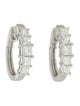 Earrings 14K 1.06ctw Diamond Hoop Earrings