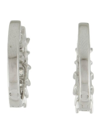 Earrings 14K 1.06ctw Diamond Hoop Earrings