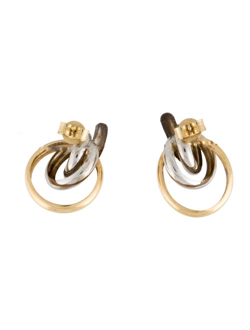 Earrings 14K Two-Tone Stud Earrings
