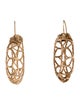 Earrings 10K Woven Hoop Earrings