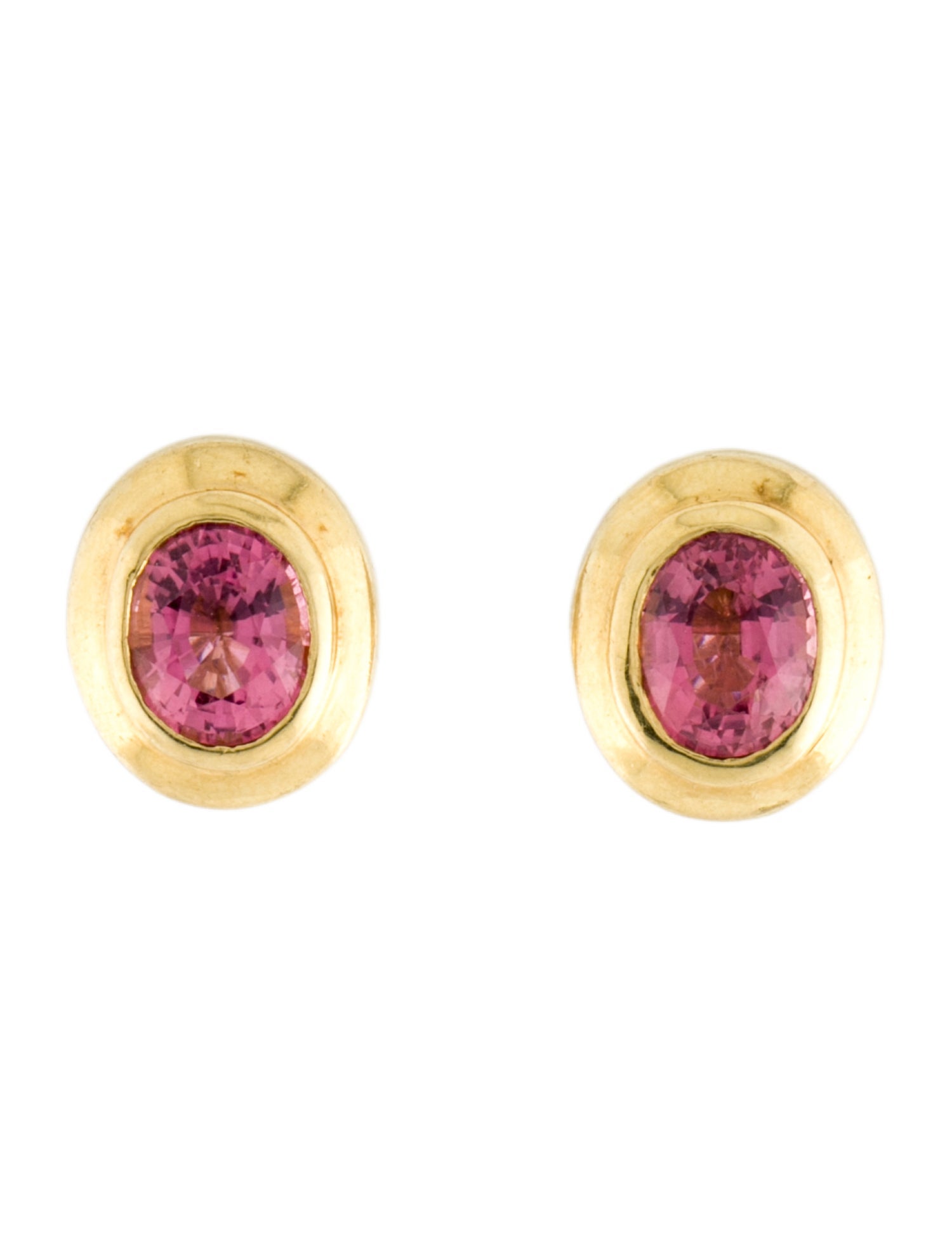 Earrings 18K Tourmaline Earclips