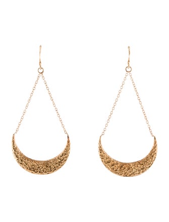 Earrings 14K Textured Drop Earrings