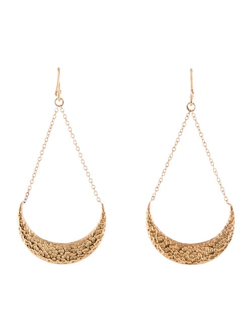 Earrings 14K Textured Drop Earrings