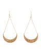 Earrings 14K Textured Drop Earrings
