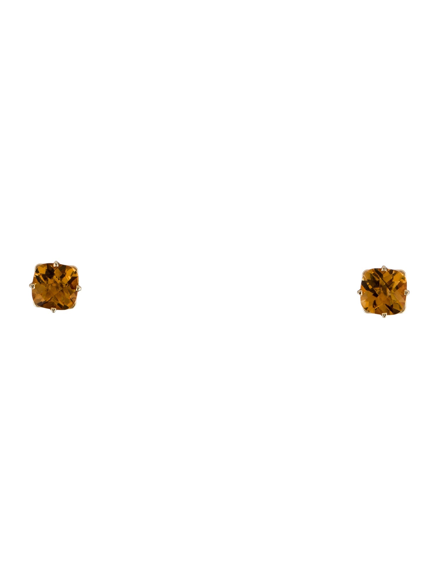 Earrings 14K Citrine Stud