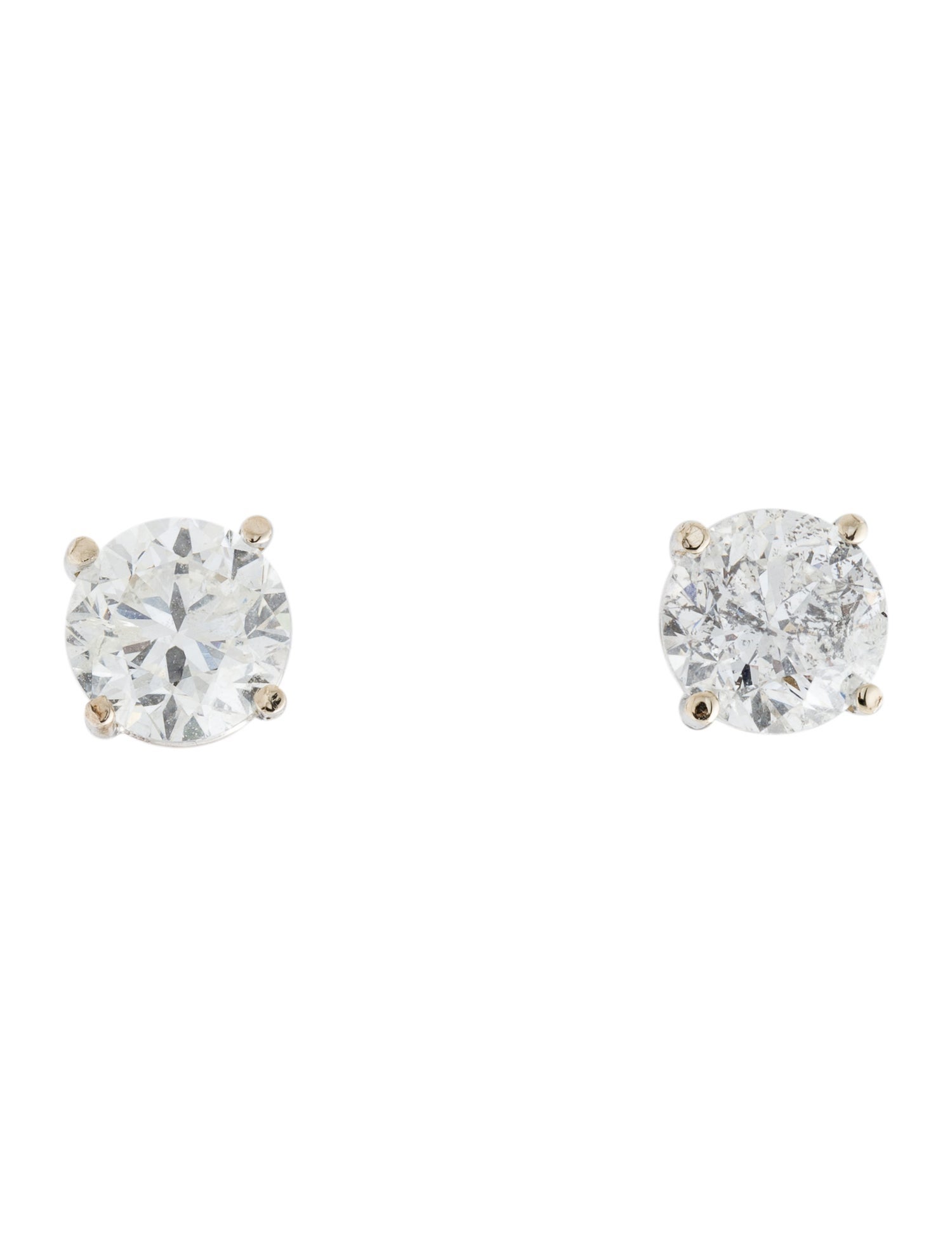 Earrings 18K 1.85ctw Diamond Stud