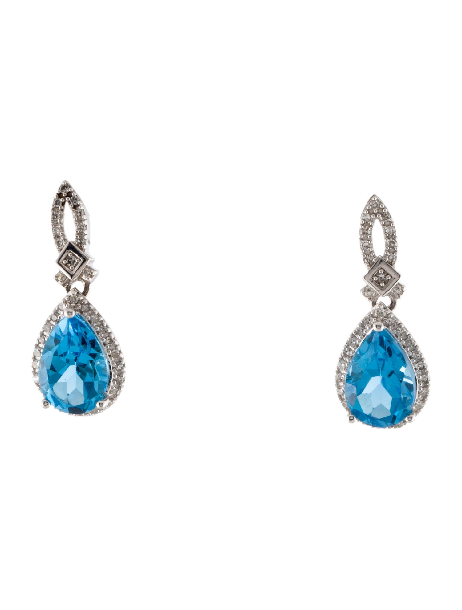 Earrings Alwand Vahan 14K 3.23ctw Topaz & Diamond Drop