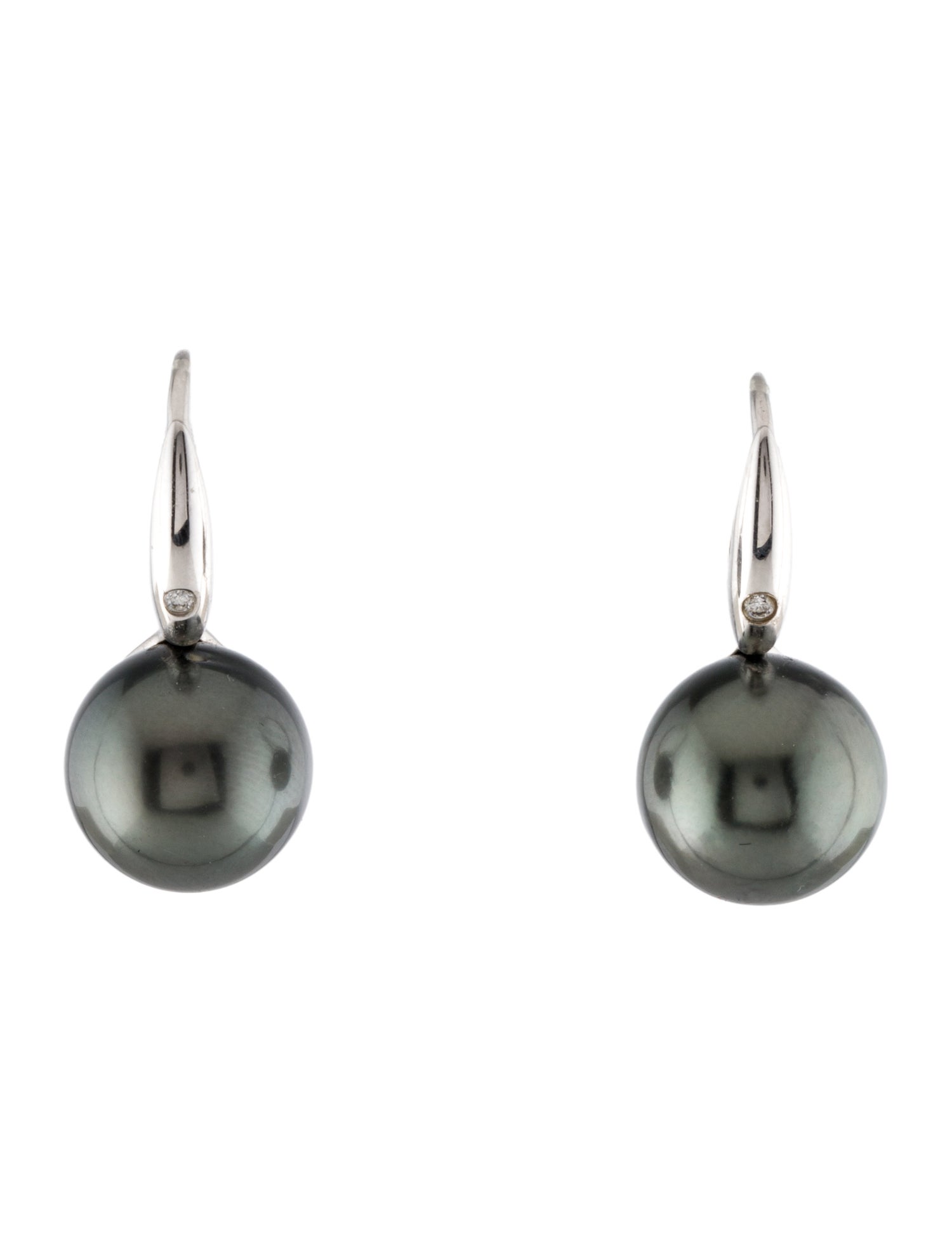 Earrings 14K Pearl & Diamond Drop