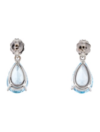 Earrings 18K 6.46ctw & Diamond Drop Earrings