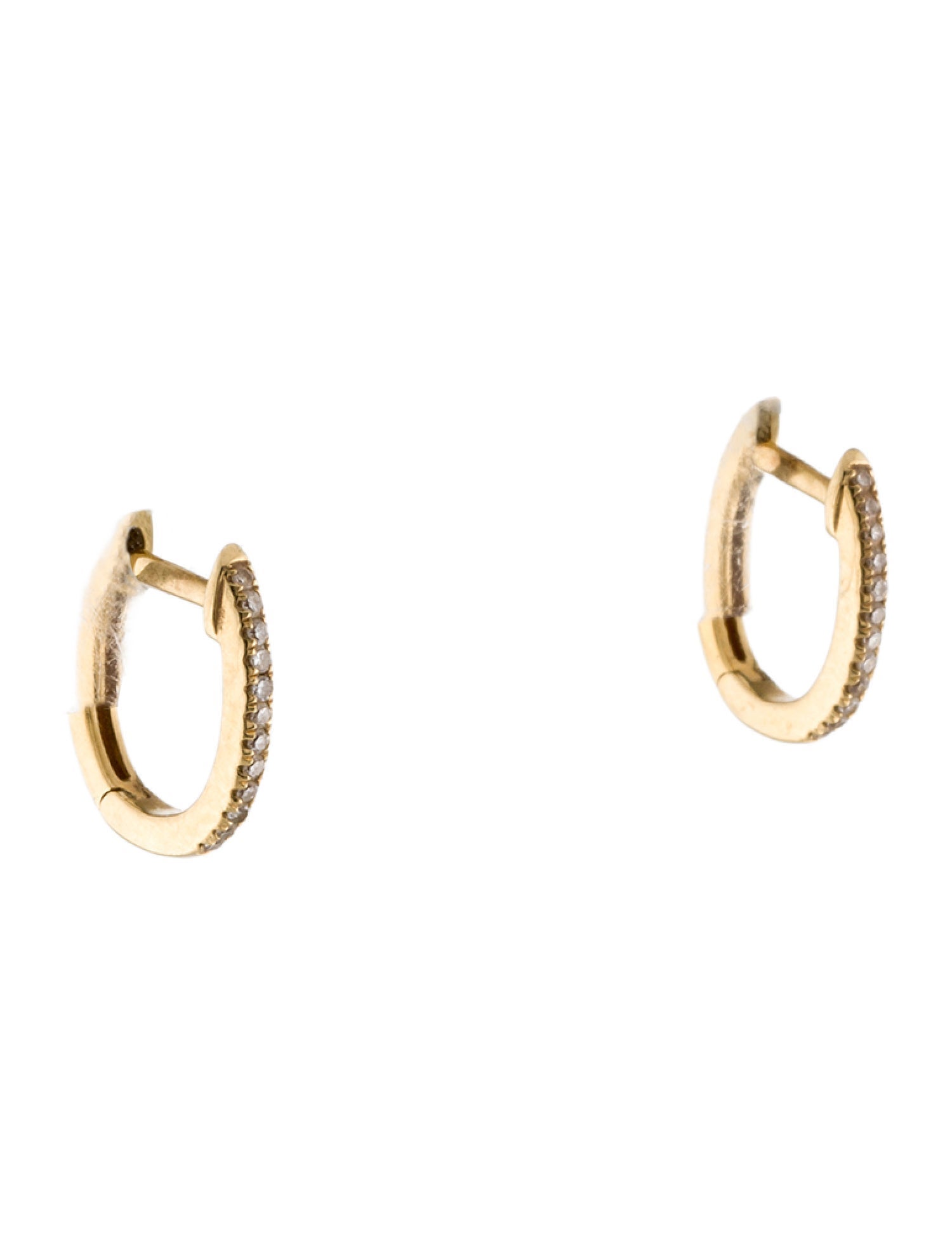 Earrings 18K Diamond Huggie