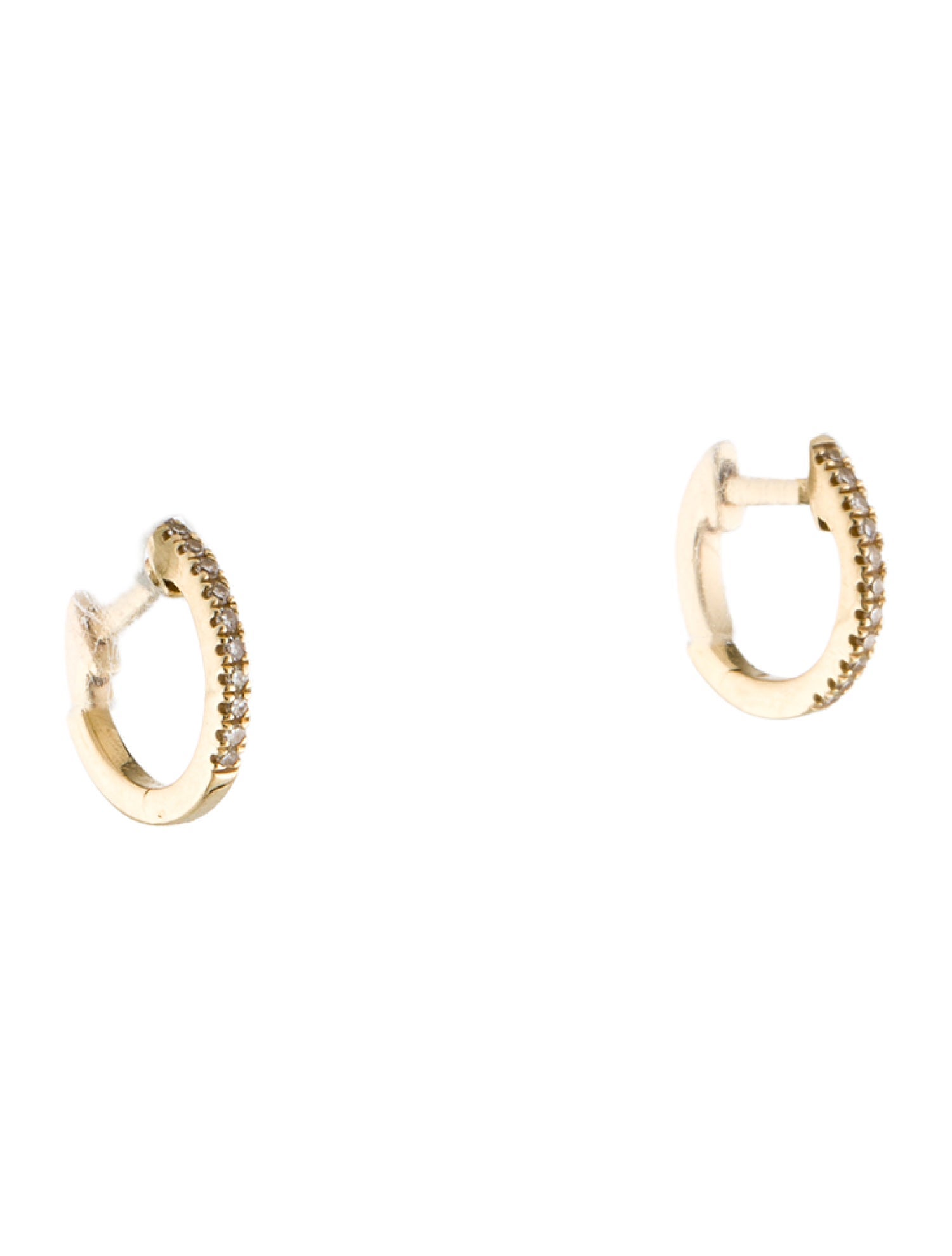 Earrings 14K Diamond Huggie