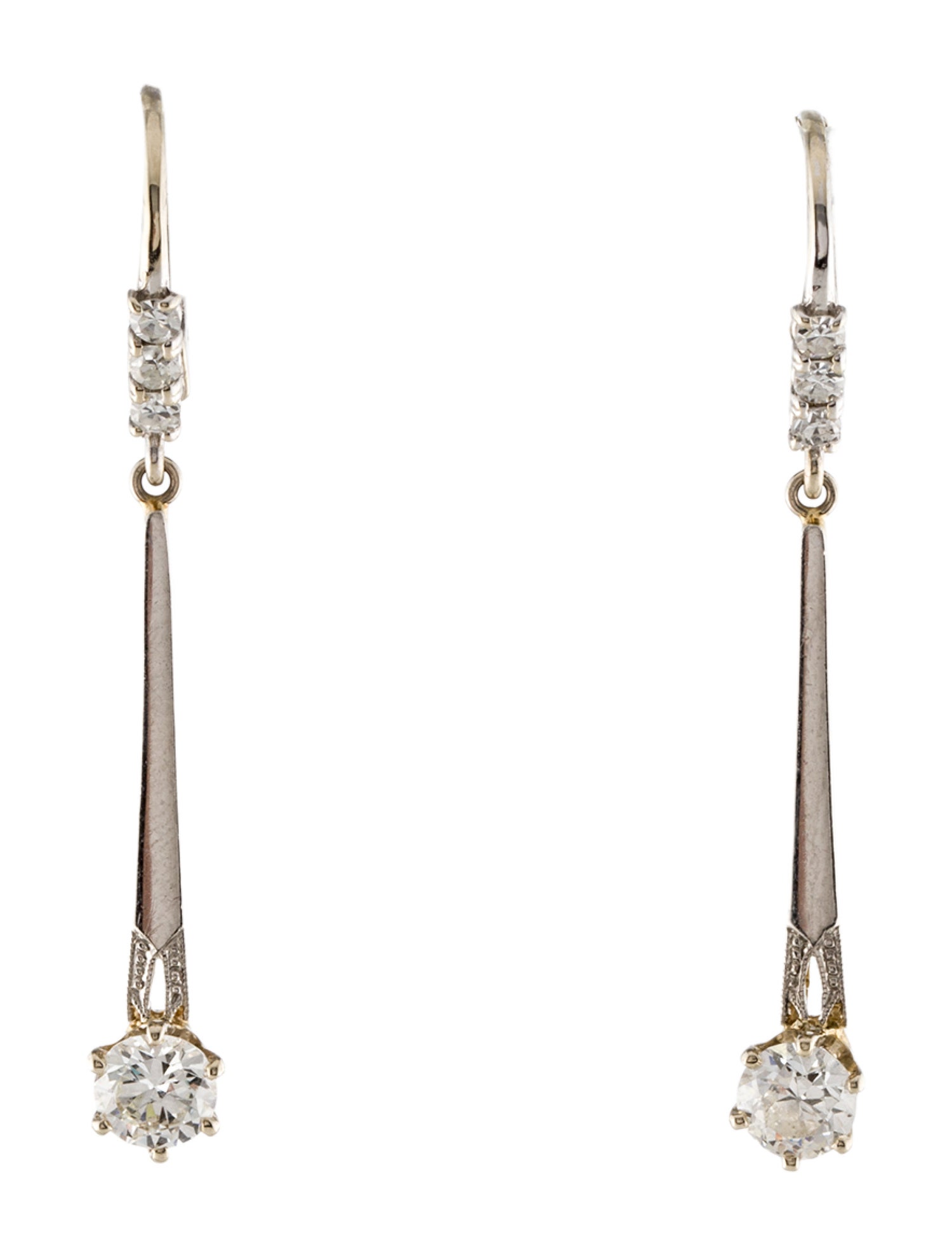 Earrings 14K Diamond Drop