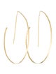 Earrings 18K Textured Hoop Earrings