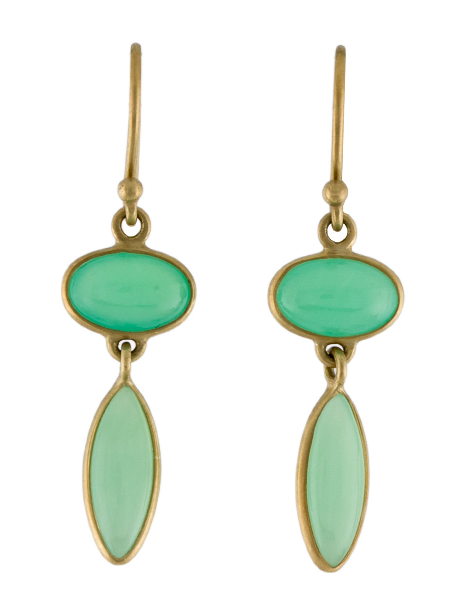 Kothari Elements 18K Chrysoprase Drop Earrings
