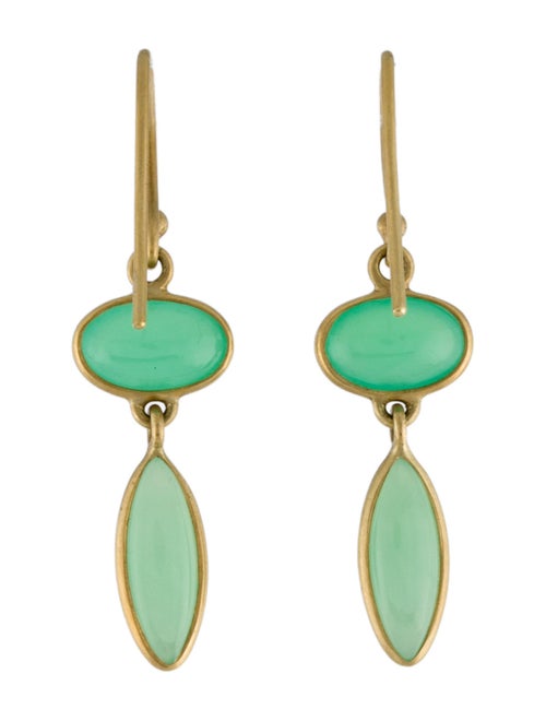 Kothari Elements 18K Chrysoprase Drop Earrings