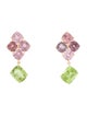Earrings 18K Spinel & Peridot Drop Earrings