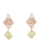 Earrings 18K Spinel & Peridot Drop Earrings