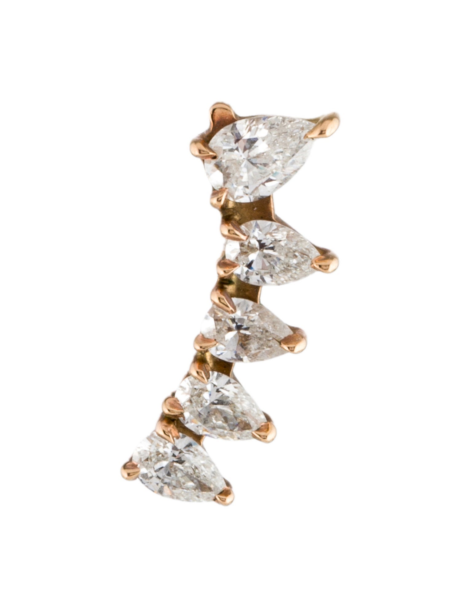 Earrings 18K Diamond Single Ear Climber