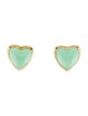 Earrings 14K Jadeite Stud Earrings