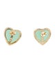 Earrings 14K Jadeite Stud Earrings
