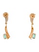 Earrings 18K Emerald Drop Earrings