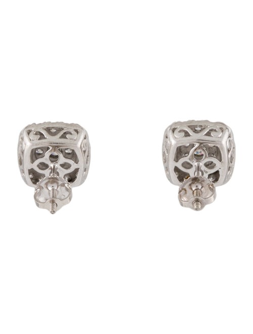 Earrings 10K Diamond Cluster Stud Earrings