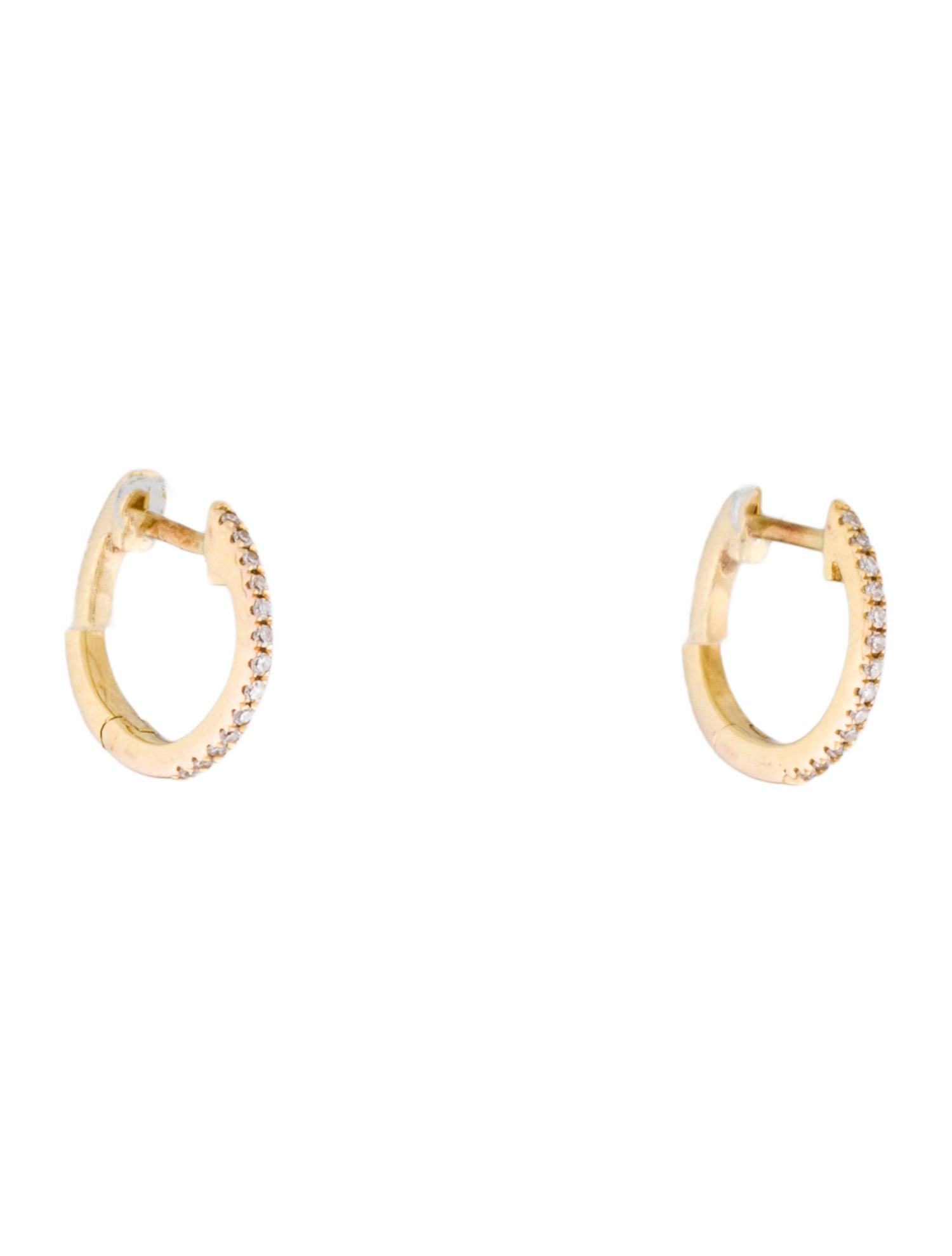 Earrings 14K Diamond Huggie