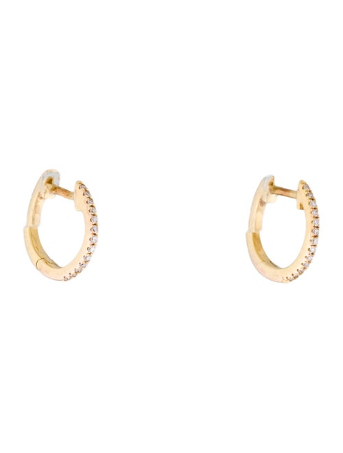 Earrings 14K Diamond Huggie Earrings