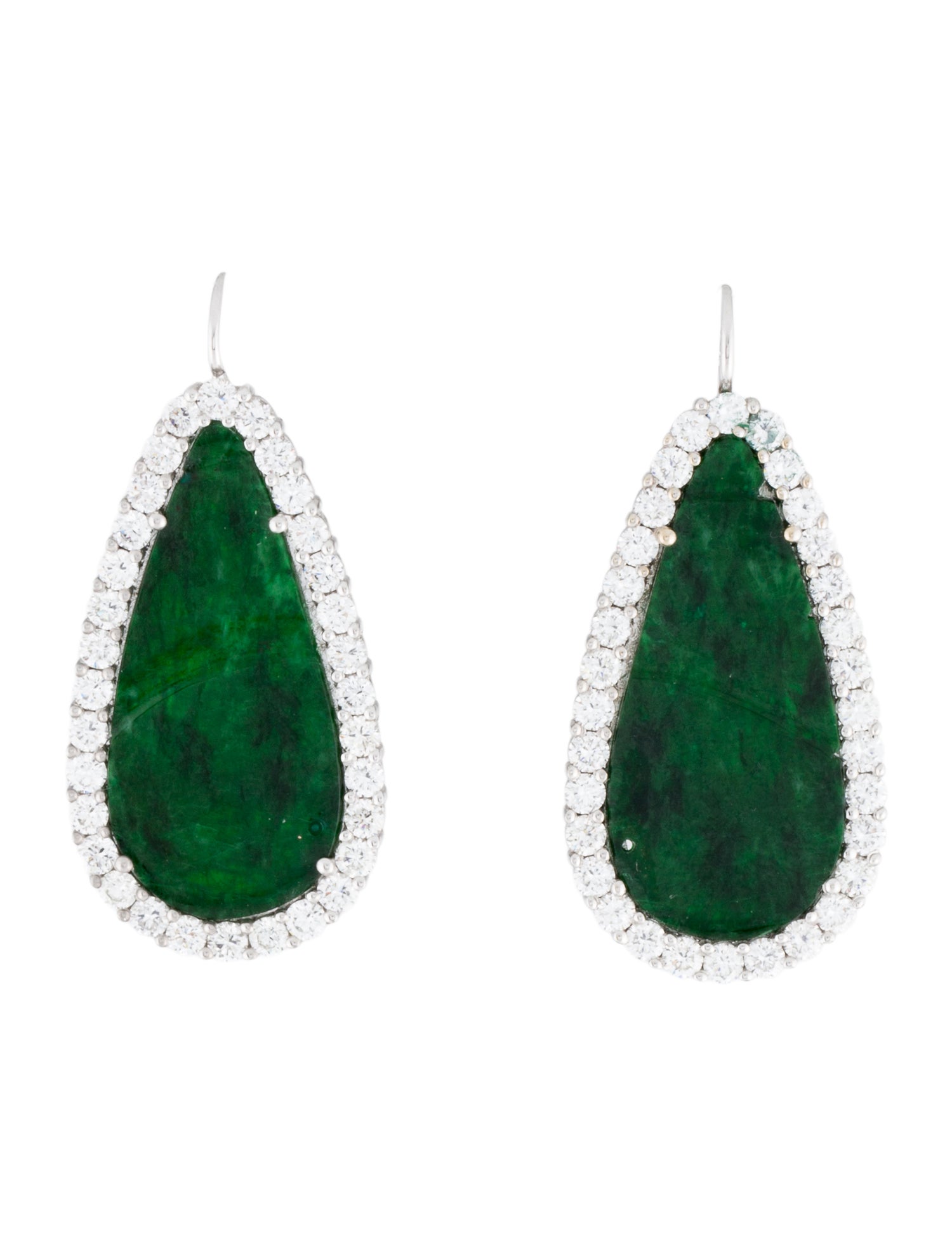 Earrings 18K Maw Sit Sit & 2.88ctw Diamond Drop