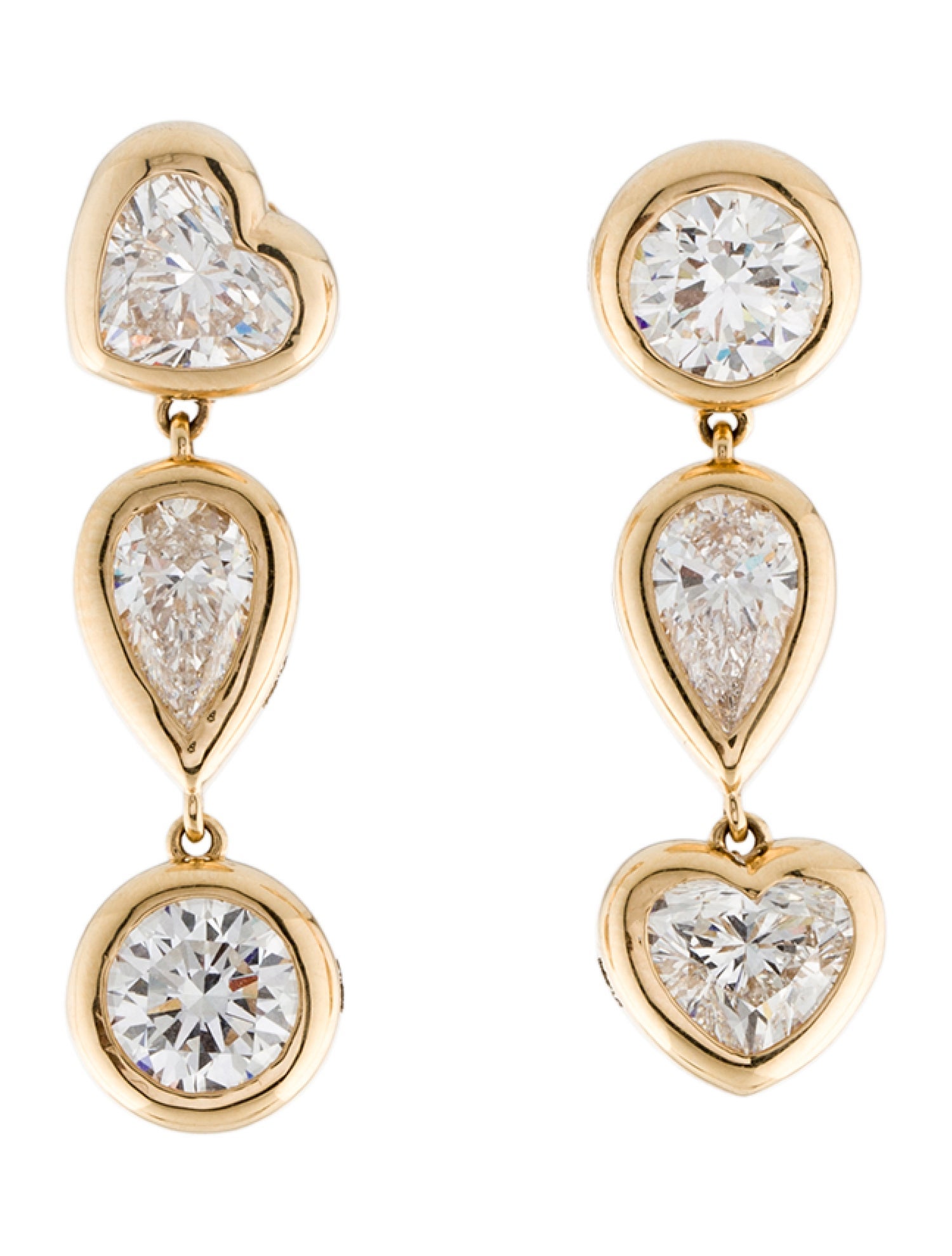 Earrings 18K 8.18ctw Lab-Grown Diamond Drop