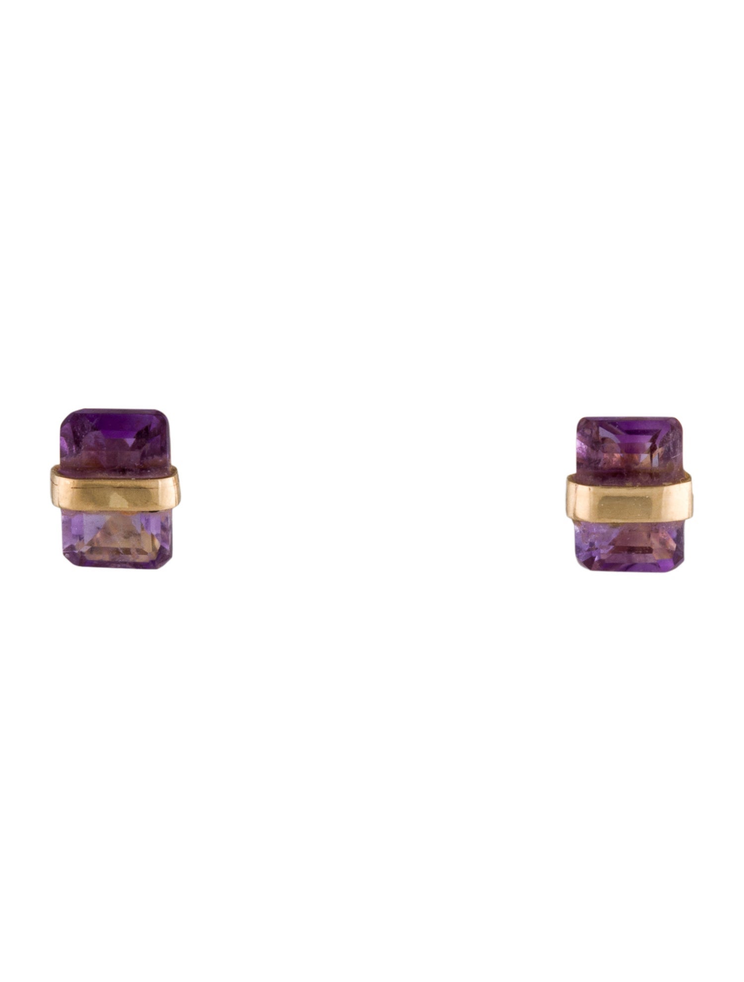 Earrings 14K 1.02ctw Amethyst Stud