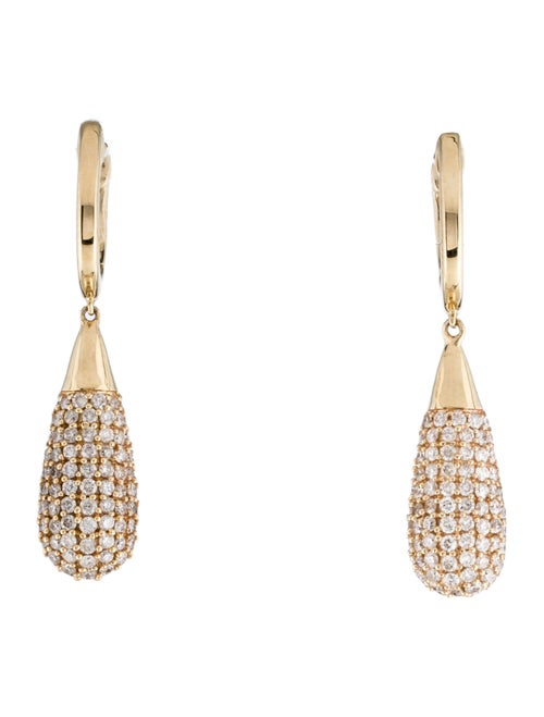 Earrings 14K Diamond Drop Earrings
