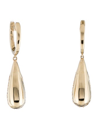 Earrings 14K Diamond Drop Earrings
