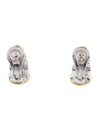 Earrings Harpo's 18K Two-Tone Diamond Earclip Earrings