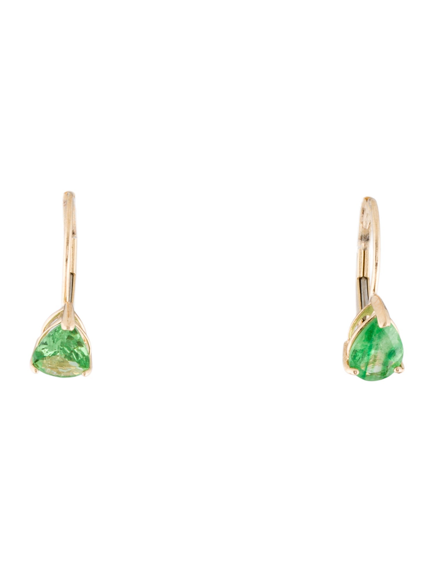 Earrings 14K Tsavorite Drop Earrings