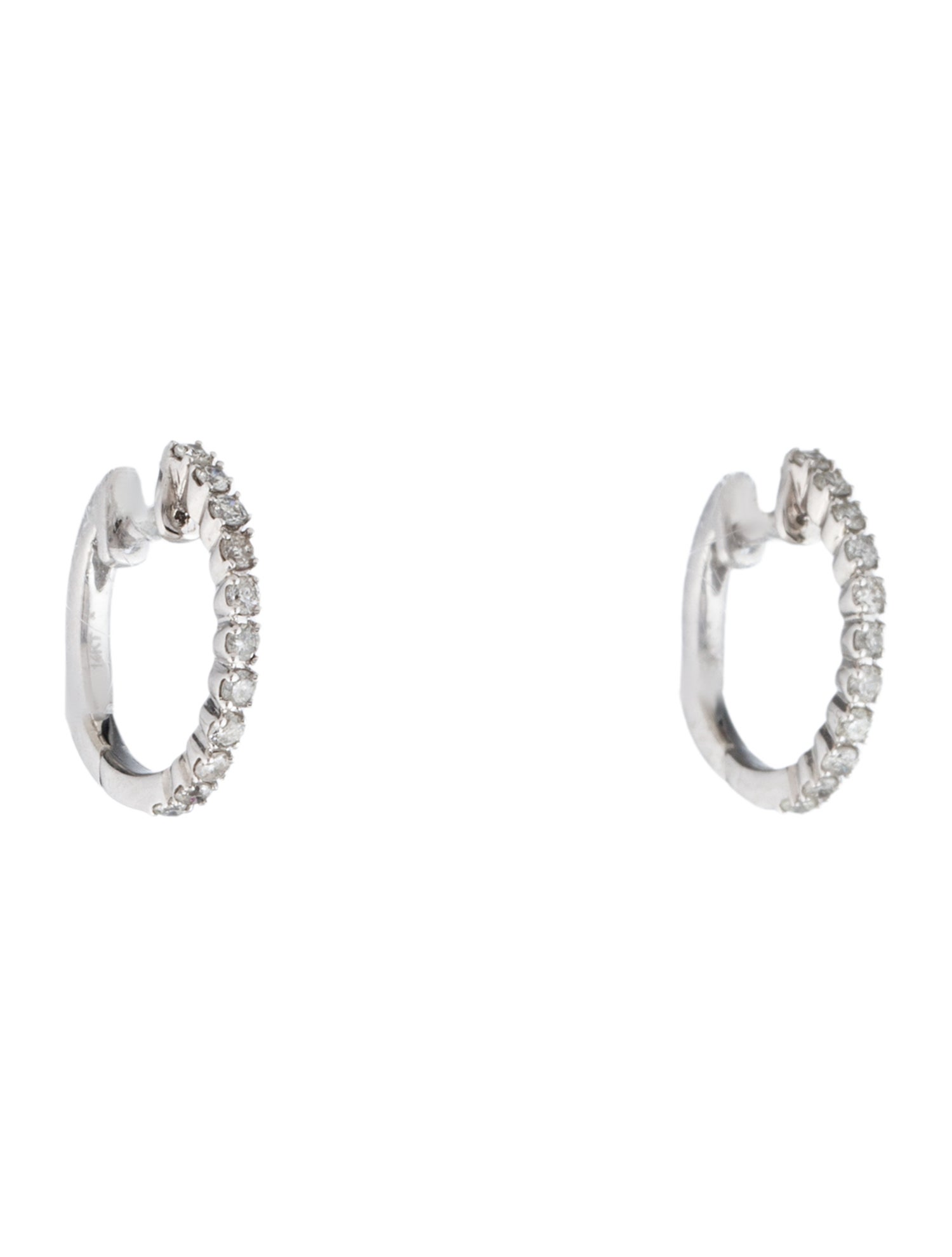 Earrings 14K Diamond Huggie