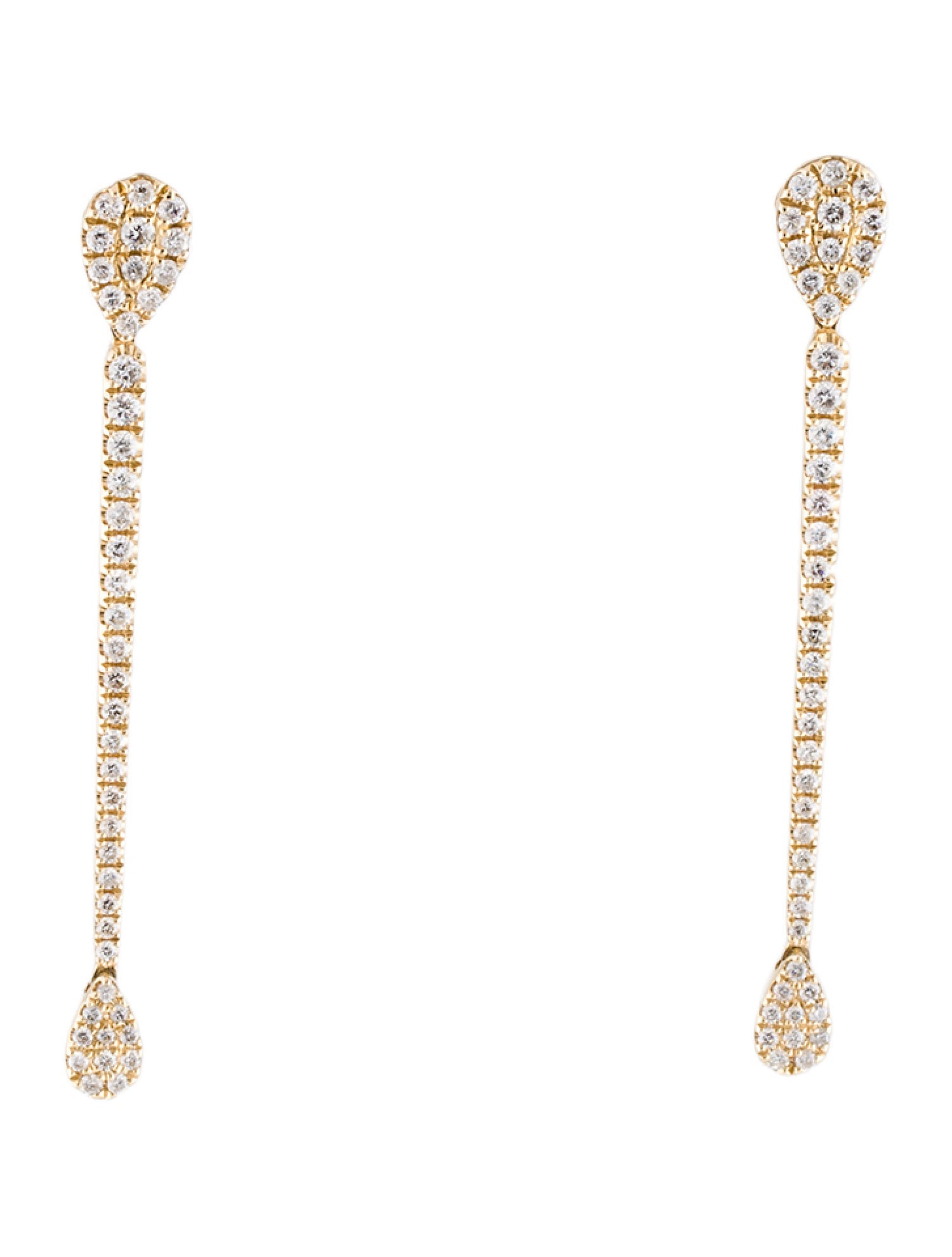 Earrings 14K Diamond Drop
