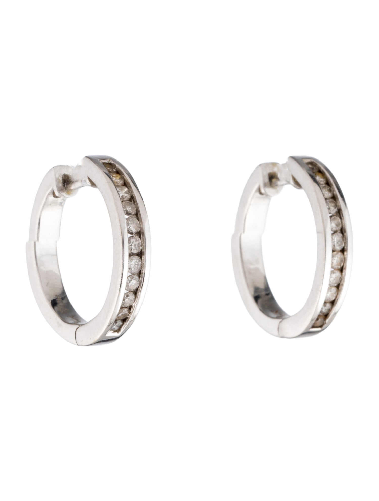 Earrings 14K Diamond Hoop