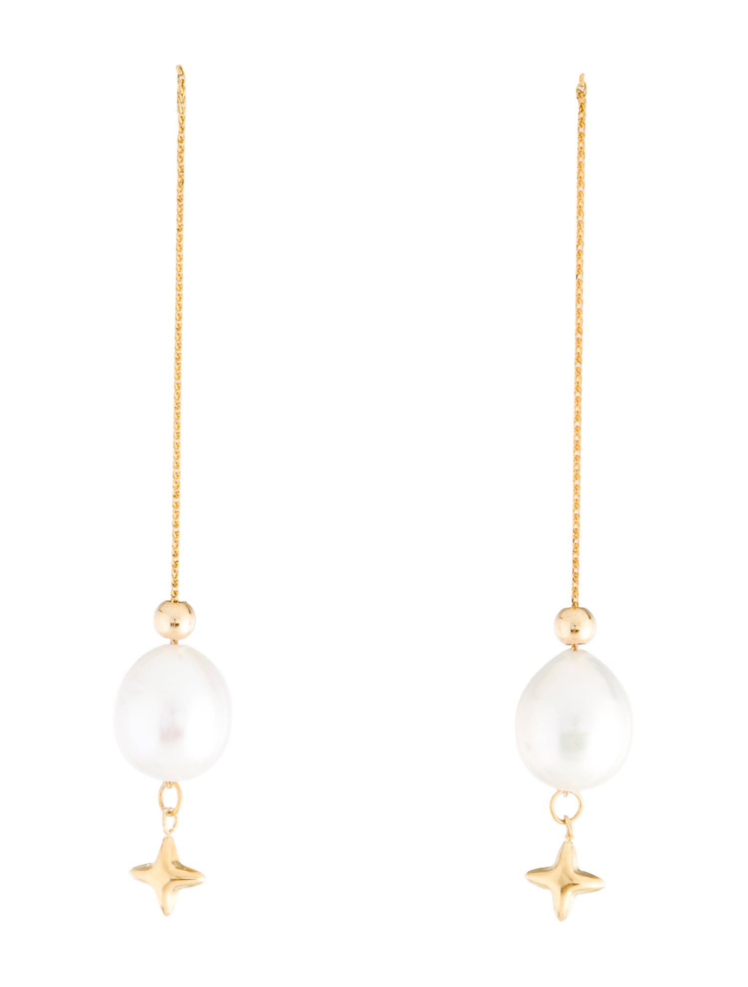 Earrings 18K Pearl Drop Earring