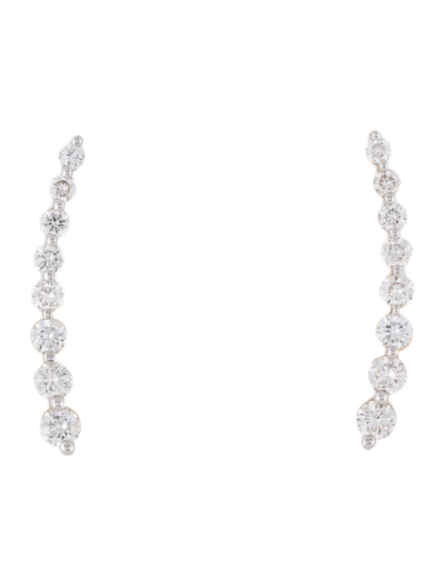 Earrings 14K Diamond Climber Stud