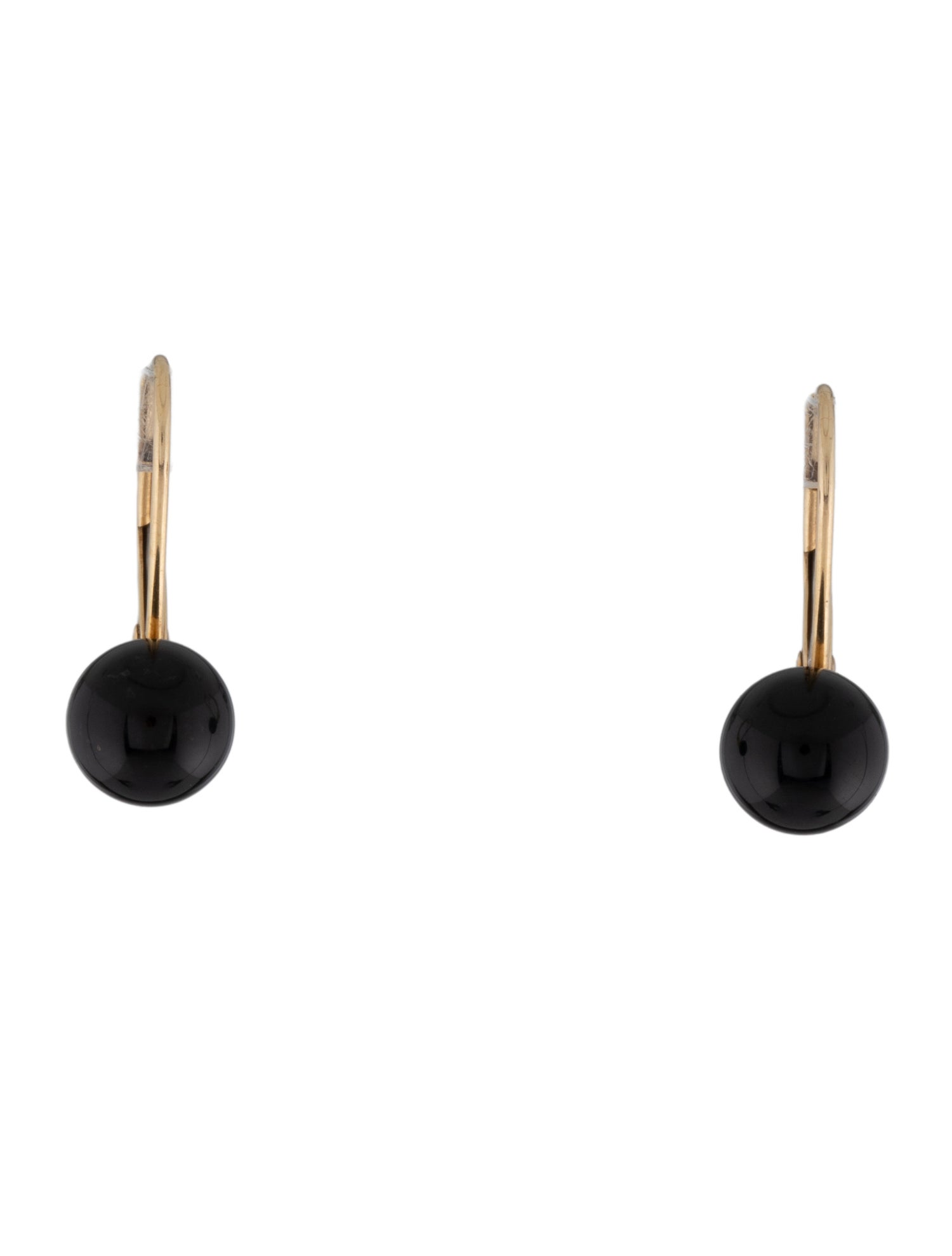 Earrings 14K Onyx Drop