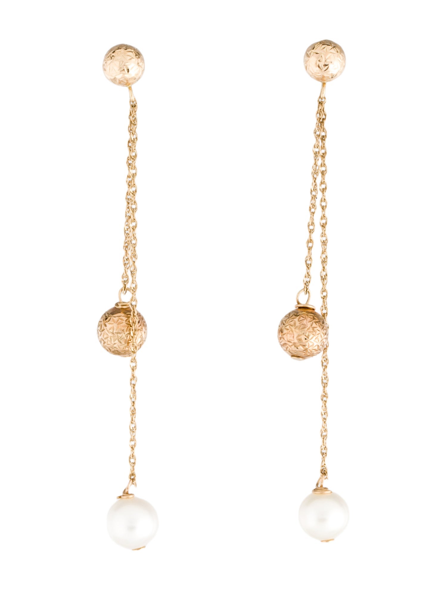 Earrings 10K Pearl Drop