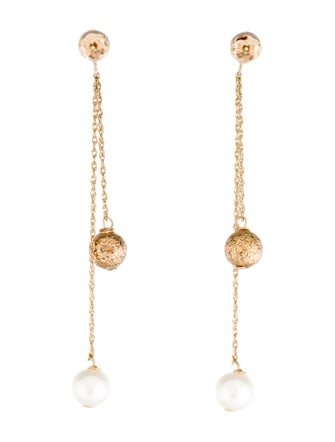 Earrings 10K Pearl Drop Earrings
