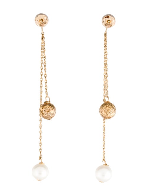 Earrings 10K Pearl Drop Earrings