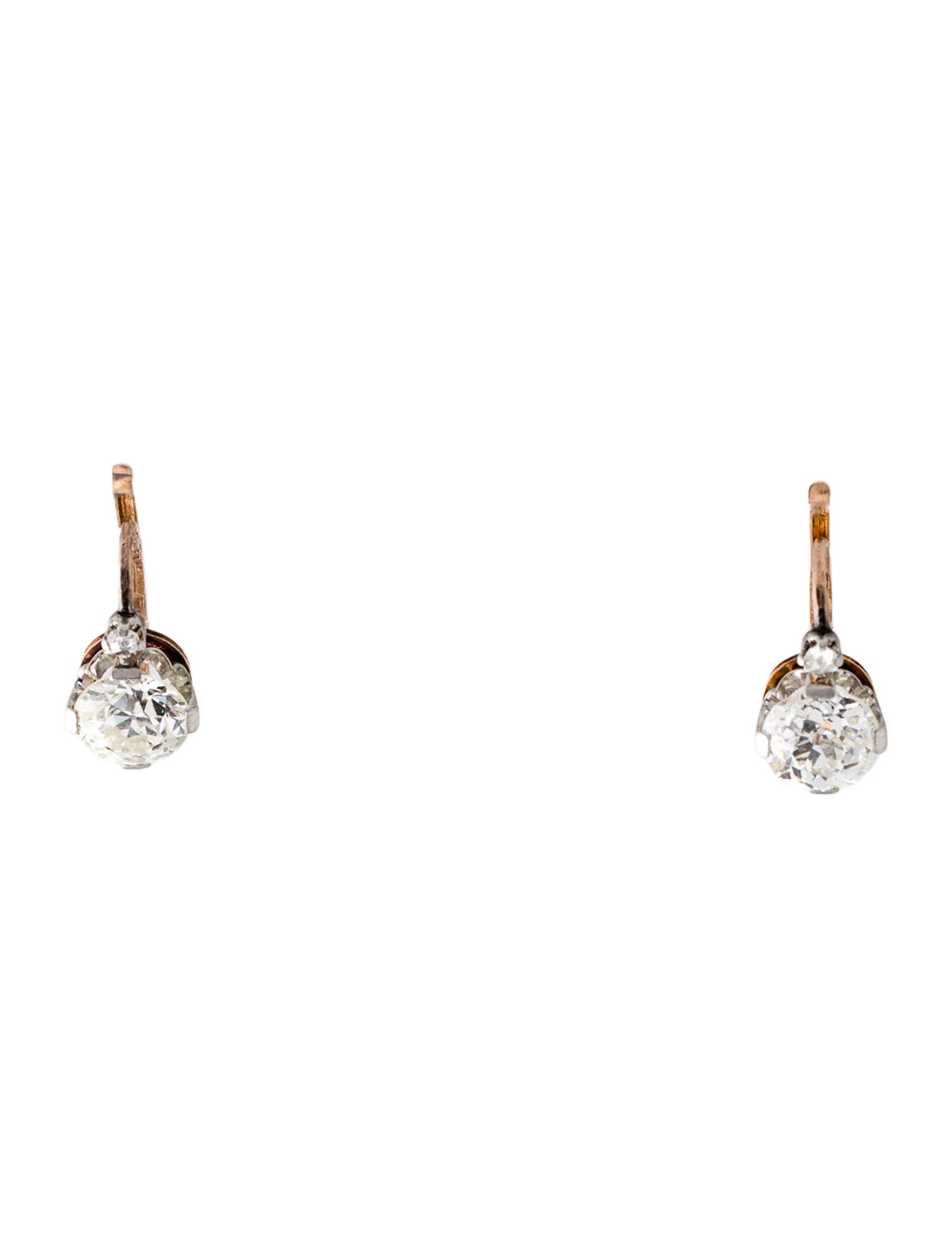 Earrings 18K Diamond Drop Earrings