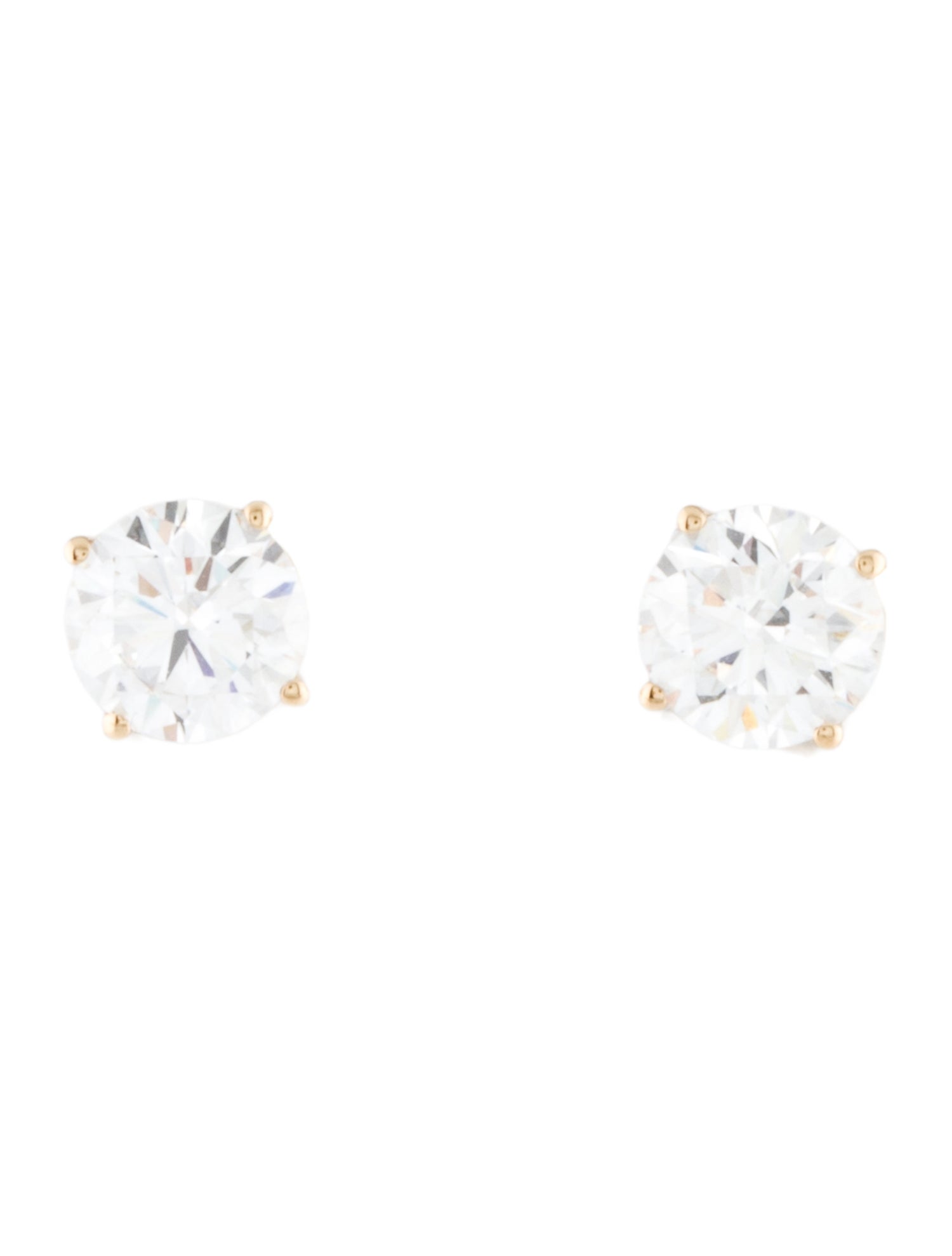 Earrings 14K 1.50ctw Lab-Grown Diamond Solitaire Stud