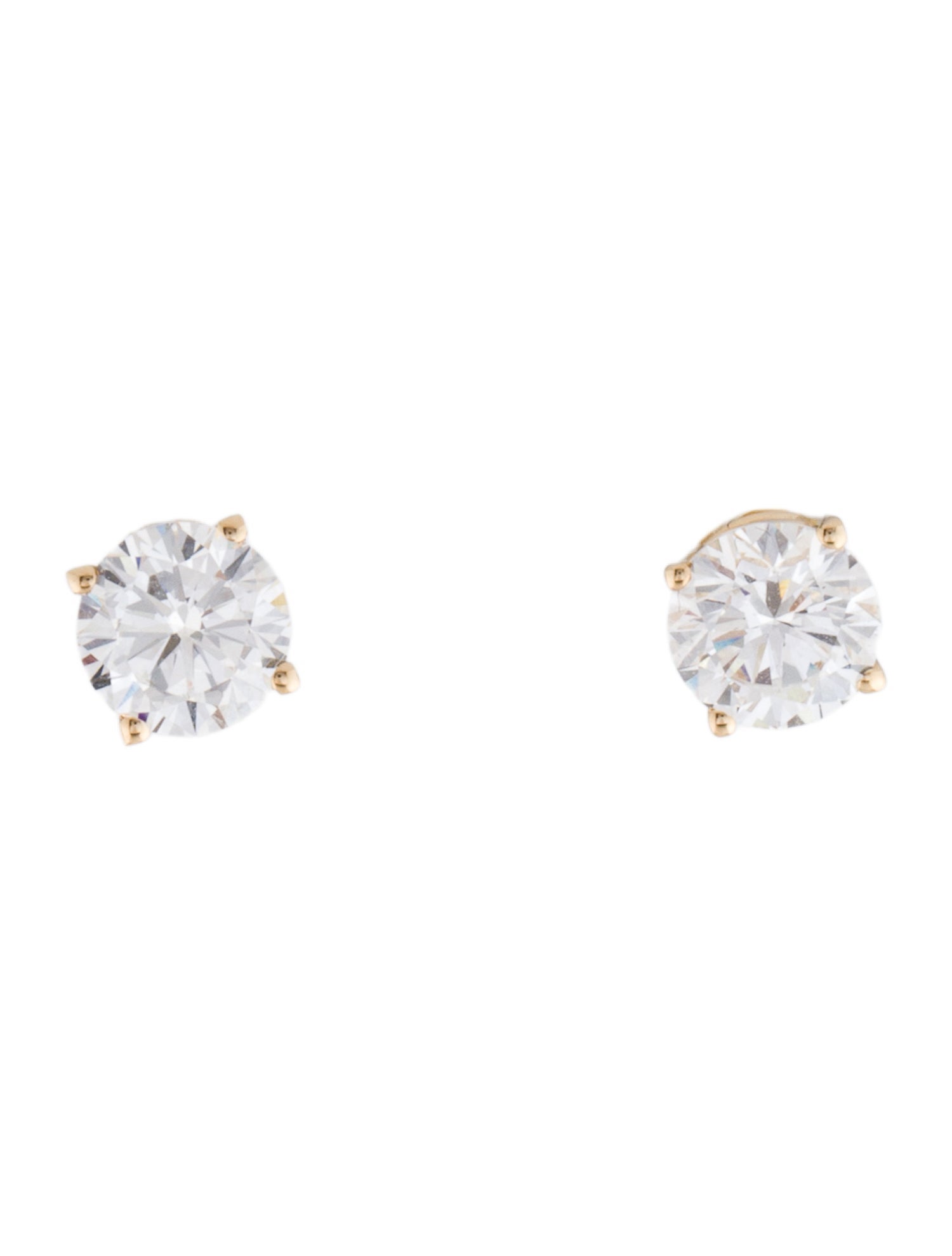 Earrings 14K 1.50ctw Lab-Grown Diamond Solitaire Stud