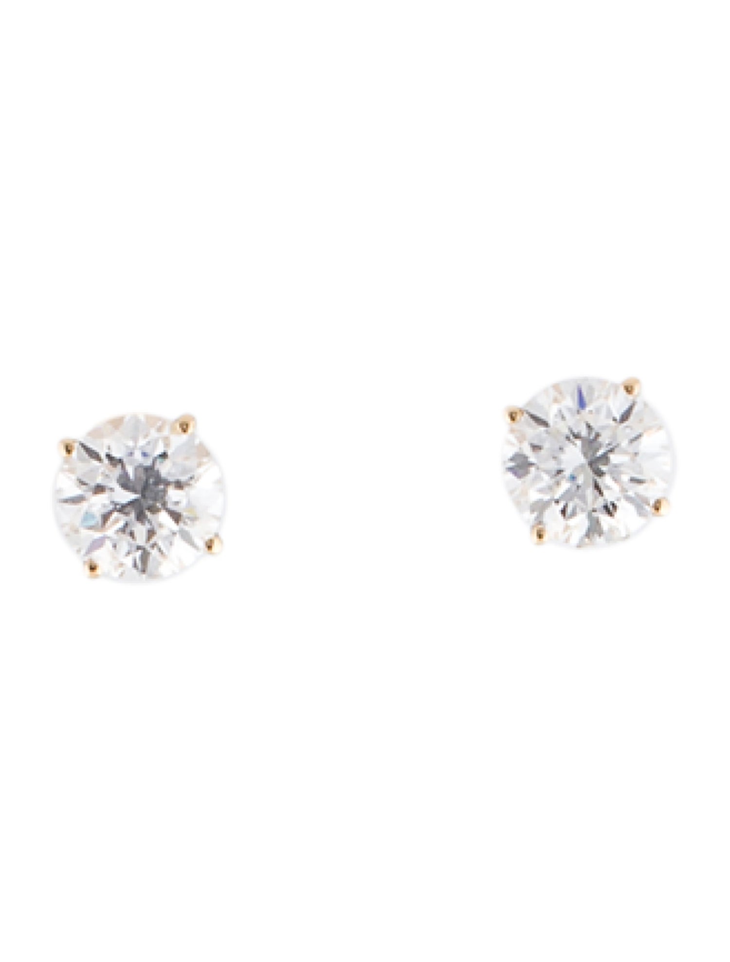 Earrings 14K 1.50ctw Lab-Grown Diamond Solitaire Stud
