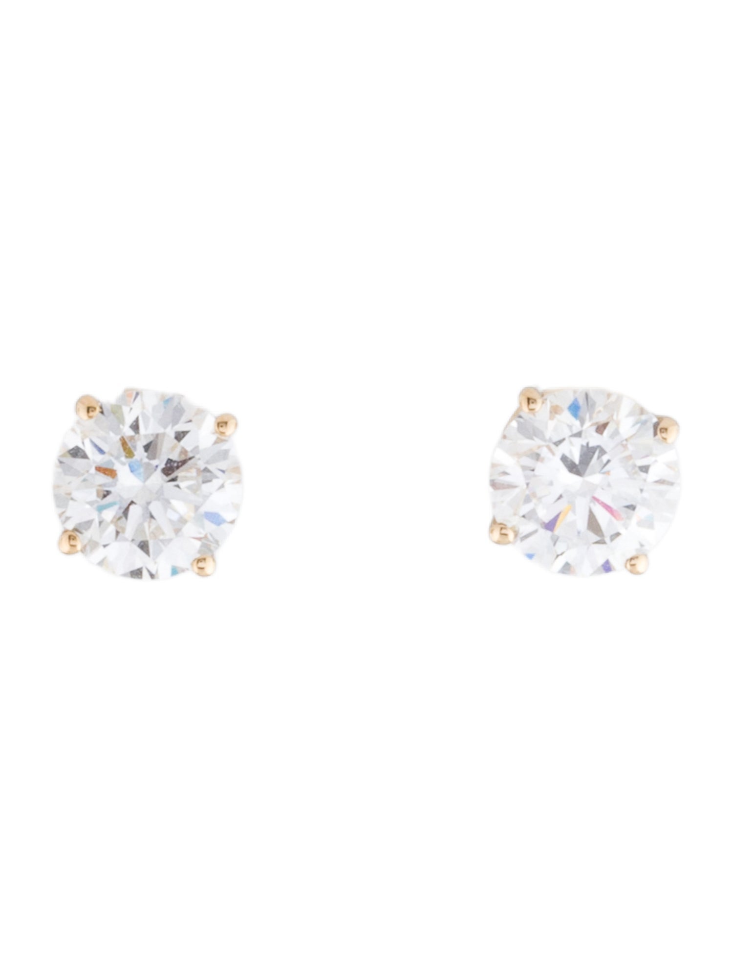 Earrings 14K 1.50ctw Lab-Grown Diamond Solitaire Stud
