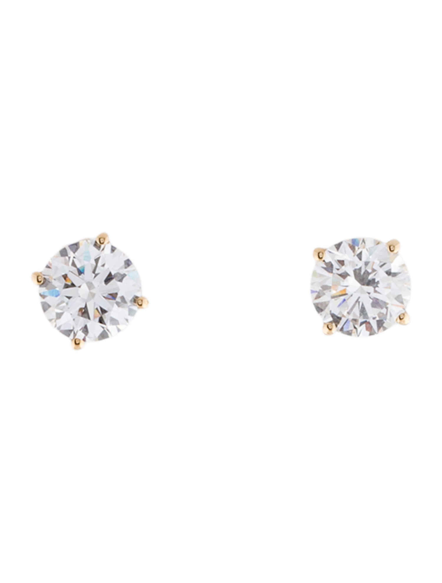 Earrings 14K 1.50ctw Lab-Grown Diamond Solitaire Stud